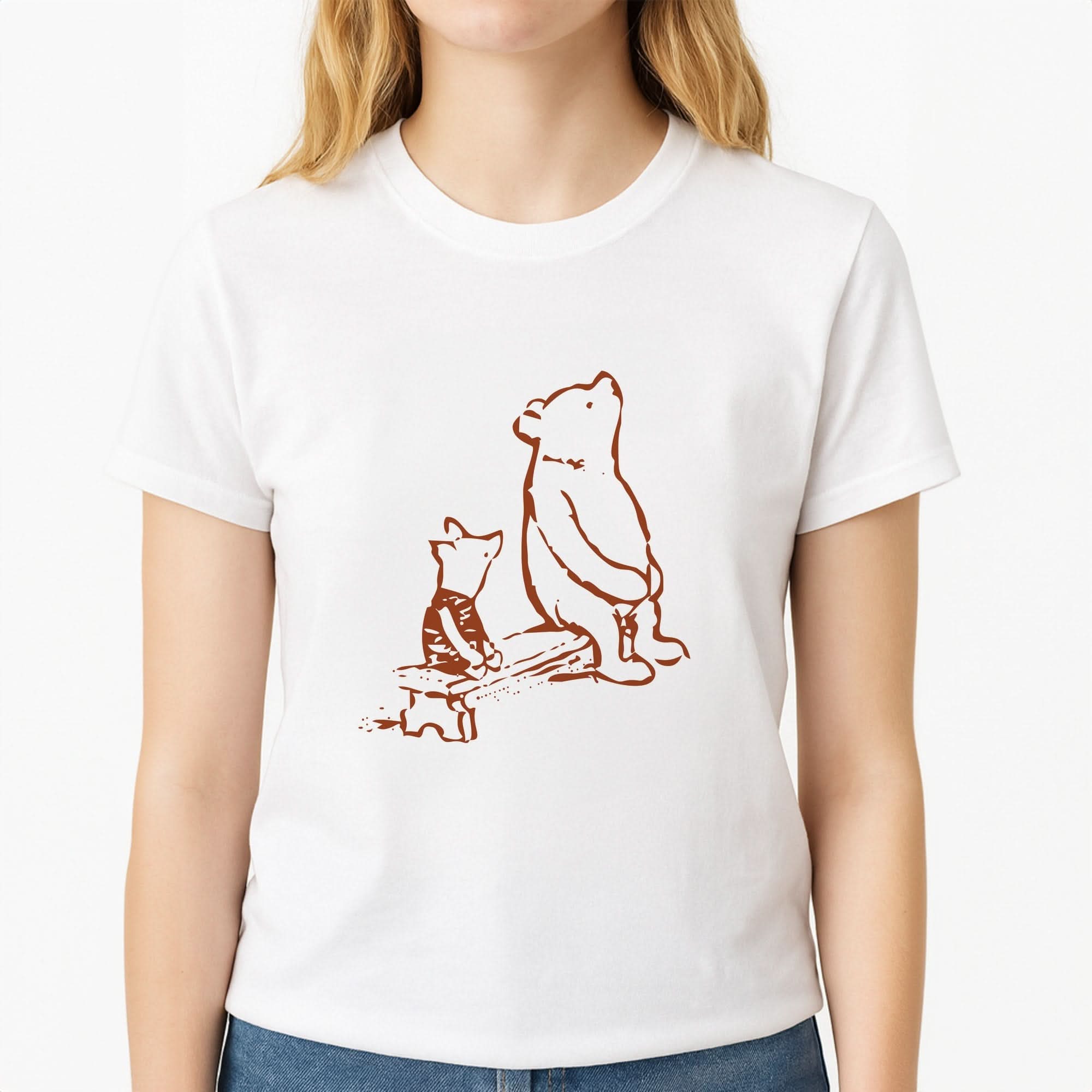 Winnie & Pig Womens T-Shirt