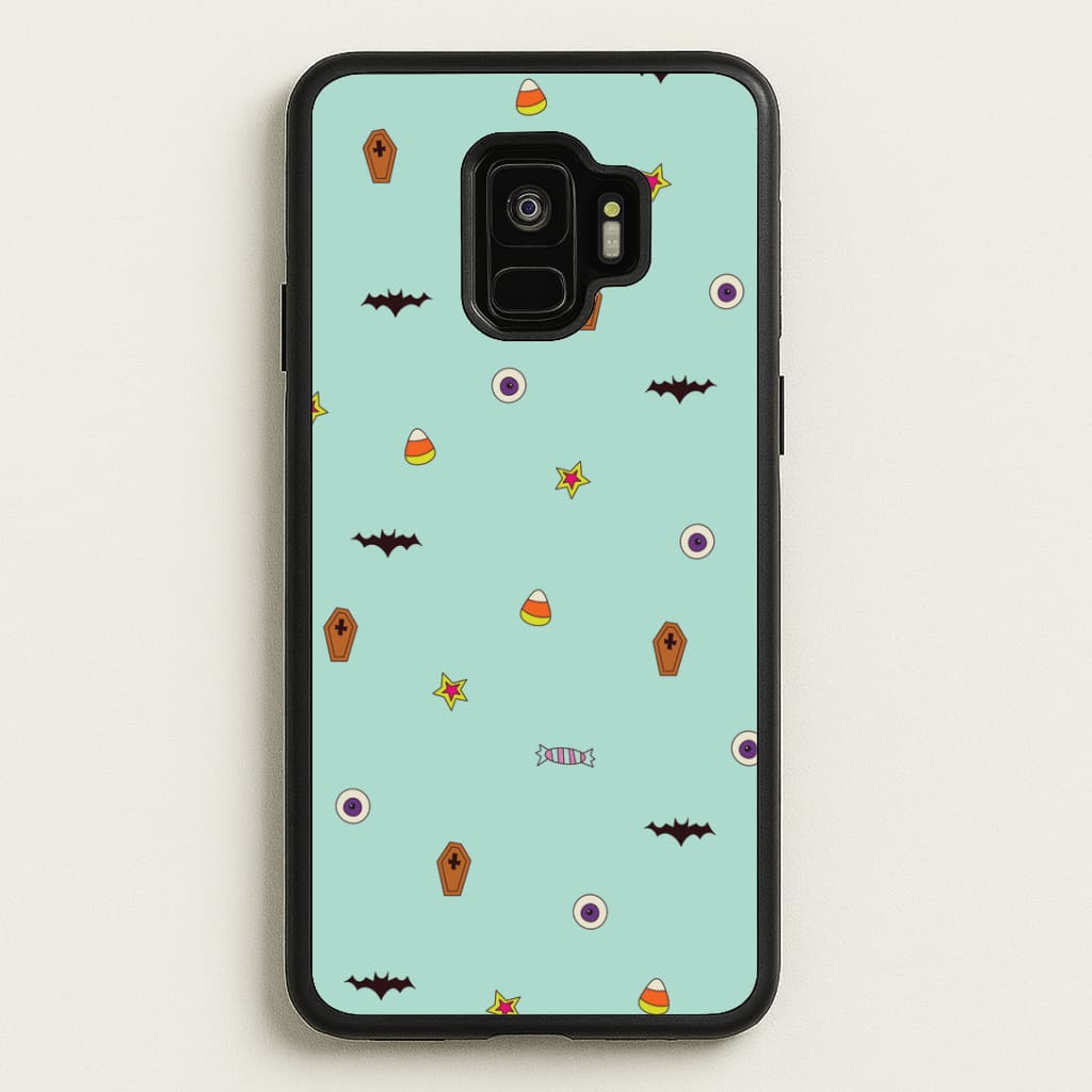 Minature Halloween Cartoons Pattern Galaxy S9 Case