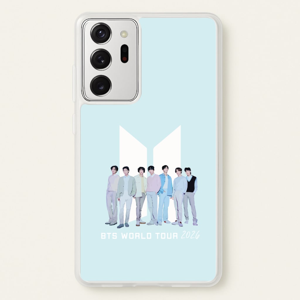 K-Pop Band Tour Pastel Blue Galaxy Note 20 Ultra Case