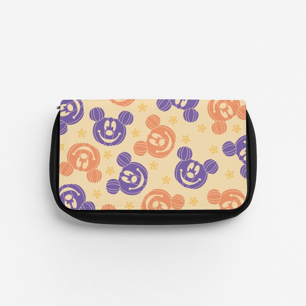 Pumkin Mouse And Stars Pattern Pencil Case