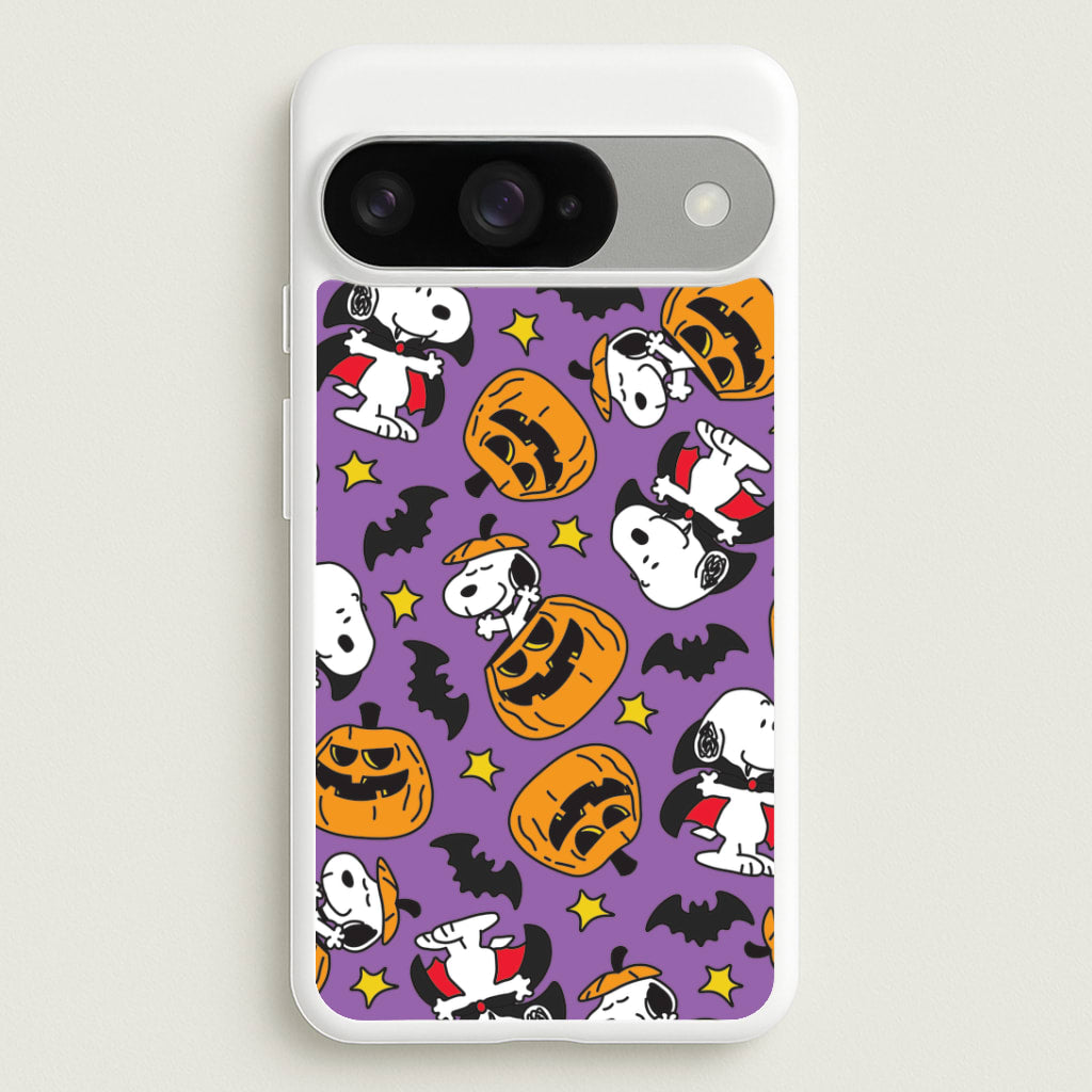 Cartoon Beagle Halloween Pattern Google Pixel 10 / 10 Pro Case
