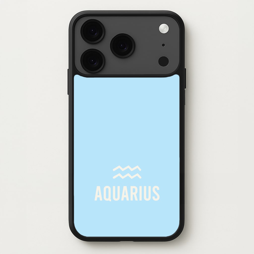 Aquarius Pastel Zodiac iPhone 17 Pro Case