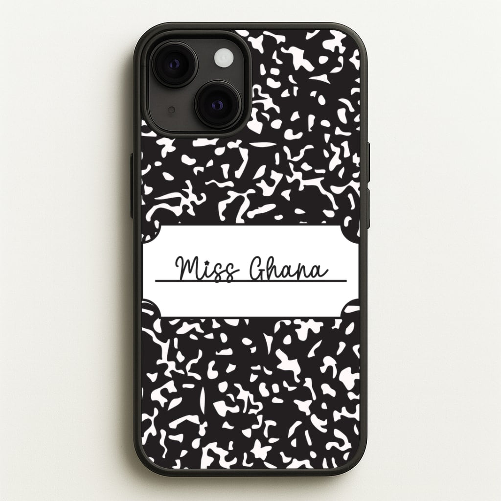 Personalised School Notebook iPhone 13 Mini Case