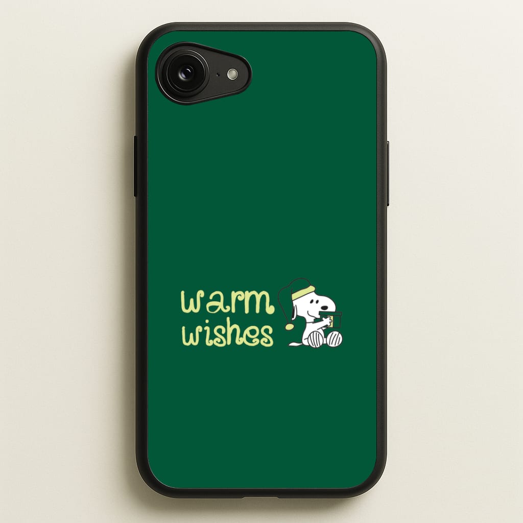 Cartoon Beagle Warm Wishes iPhone 16e Case
