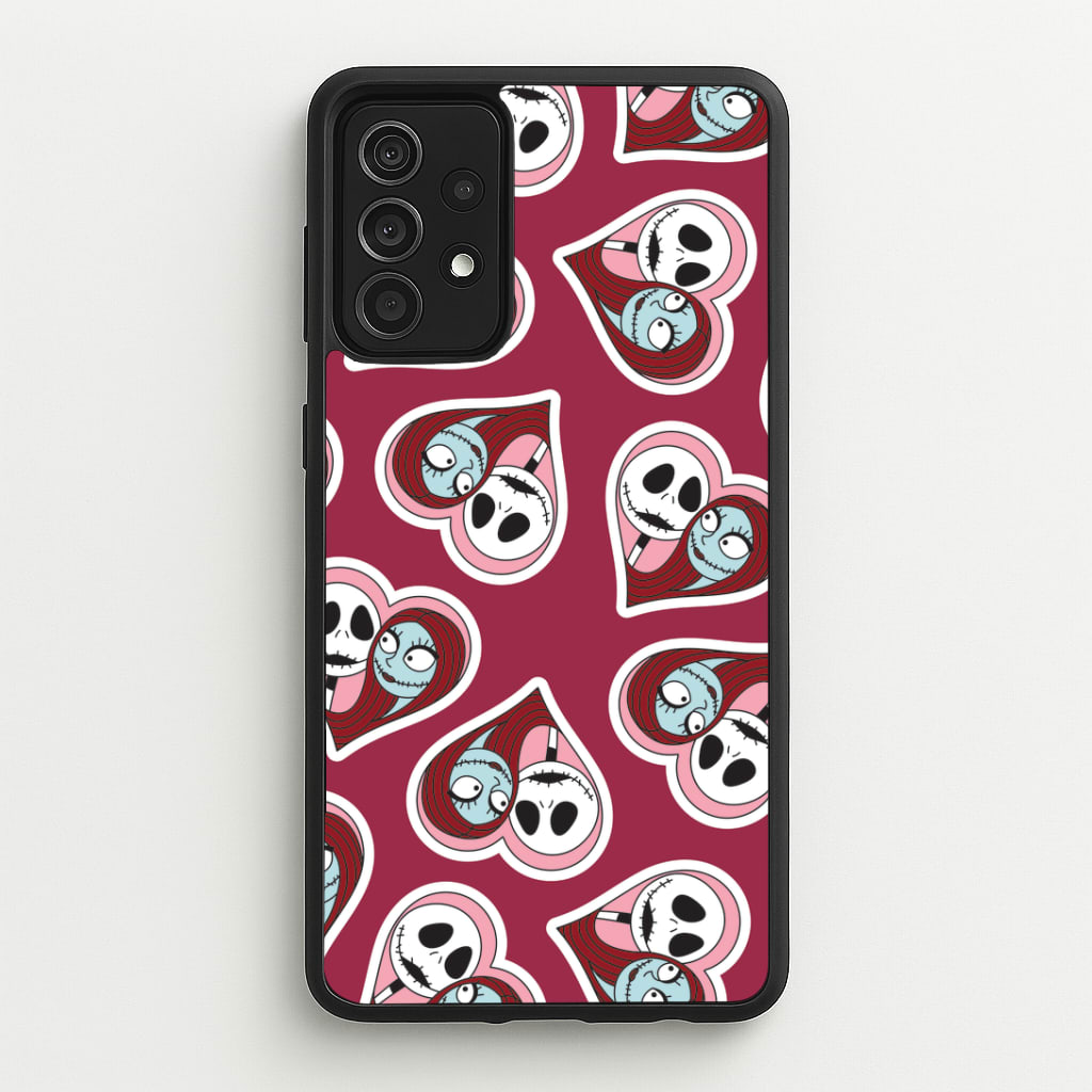 J And S Heart Pattern Galaxy A52 / A52s Case
