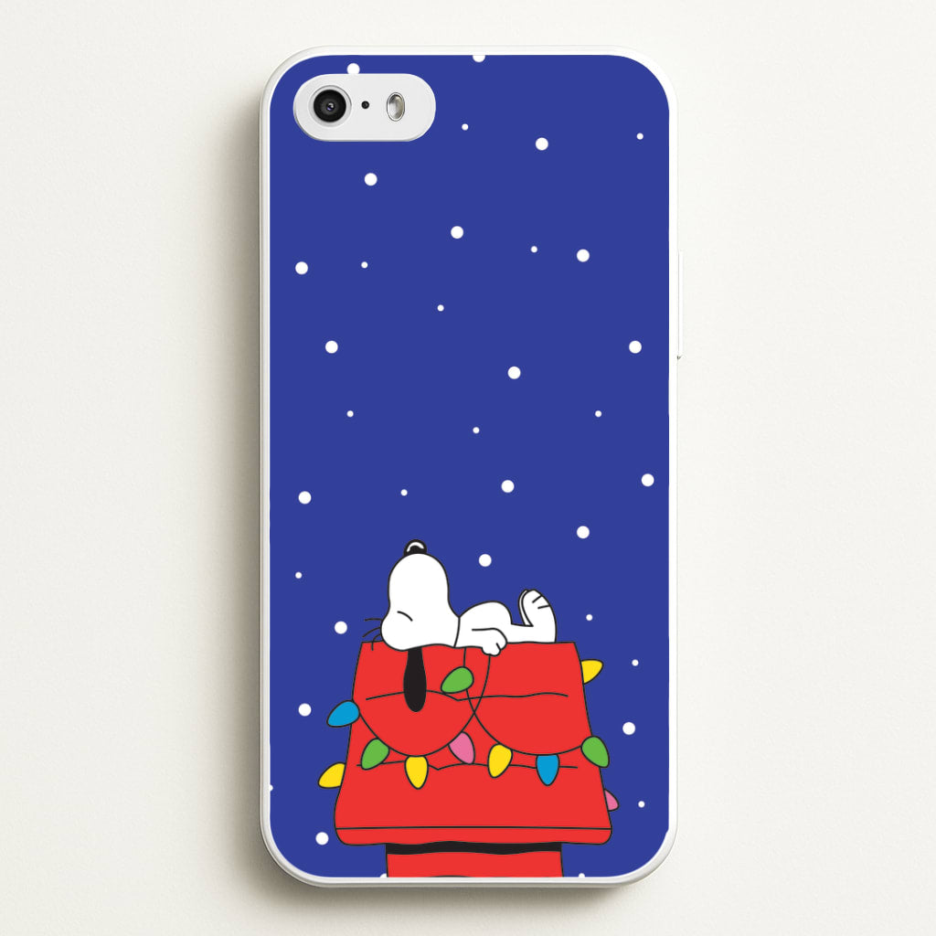 Cartoon Beagle Fairylights iPhone 5 / 5s / SE 2016 Case