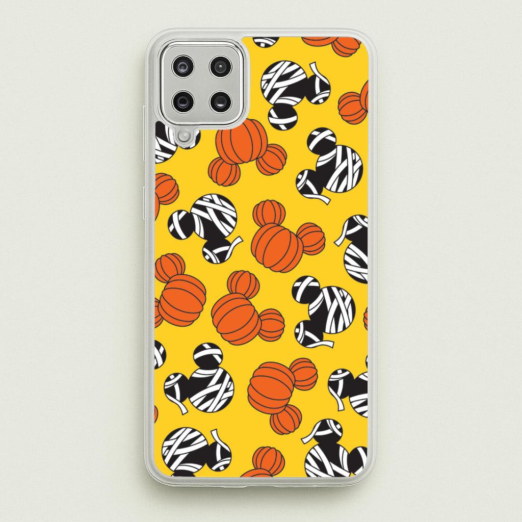 Pumpkin And Mummy Mouse Pattern Galaxy A12 Case