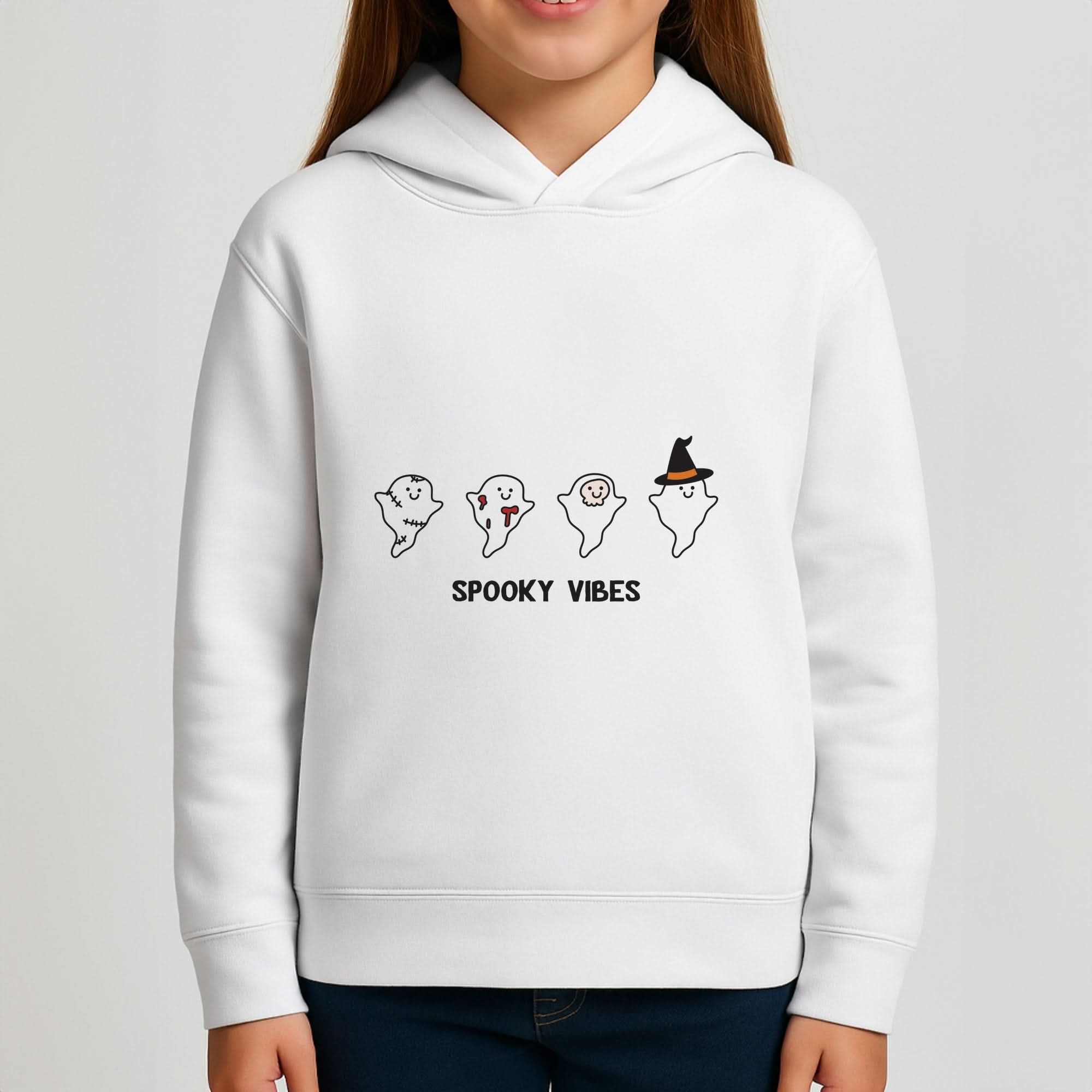 Spooky Vibes Ghosties II Girls Hoodie