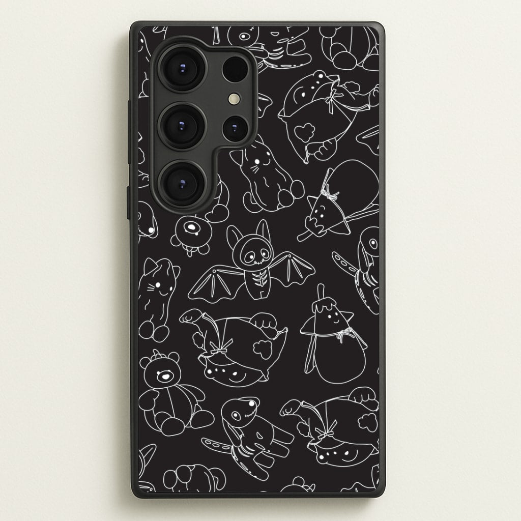 Halloween Plushies Pattern II - Halloween Galaxy S25 Ultra Case