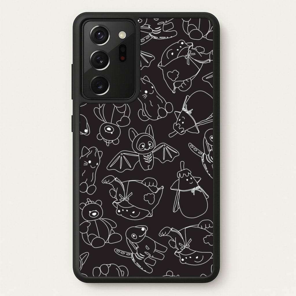 Halloween Plushies Pattern II - Halloween Galaxy Note 20 Ultra Case
