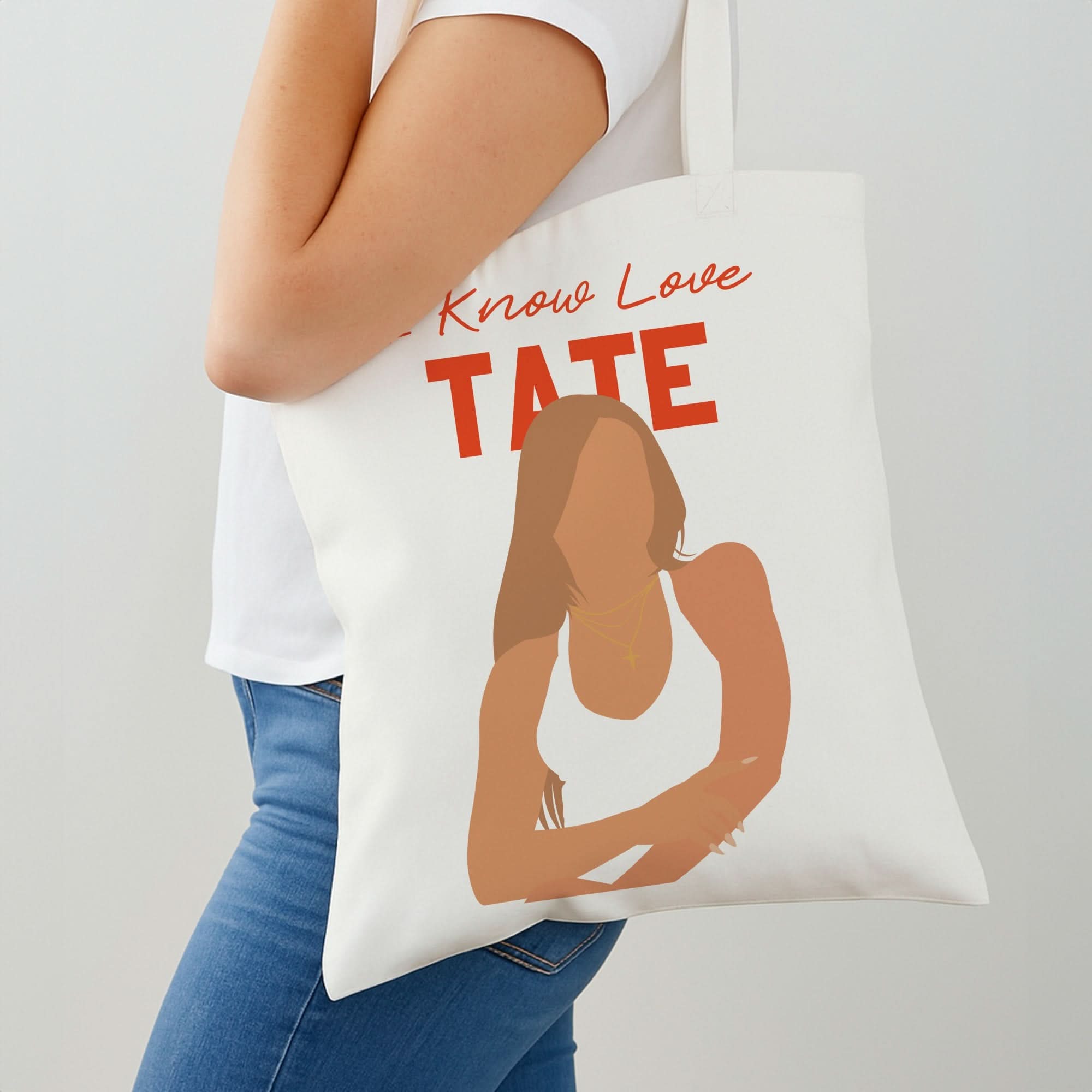 I Know Love Pattern Shoulder Bag