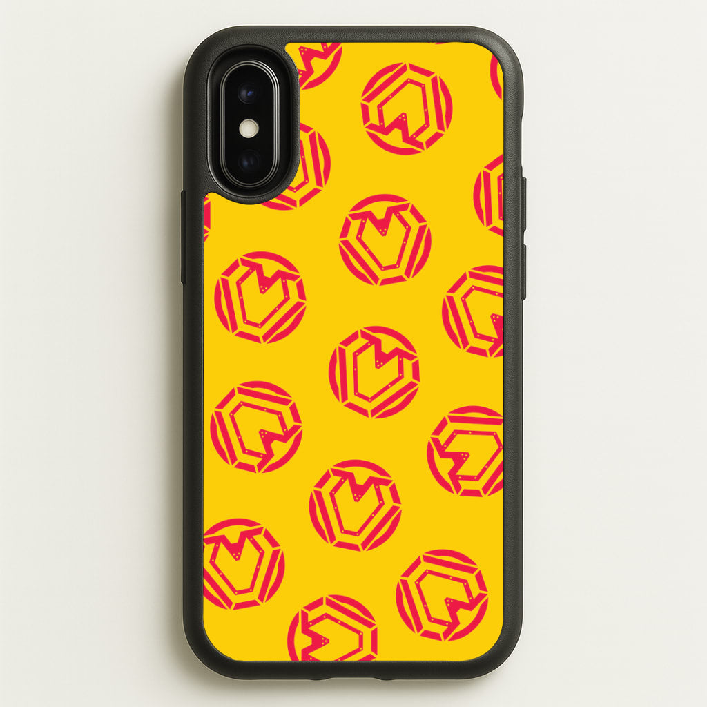 Metal Heart Pattern iPhone X / XS Case