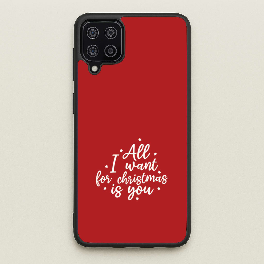 All I Want For Christmas Is You Stars Galaxy A12 Case
