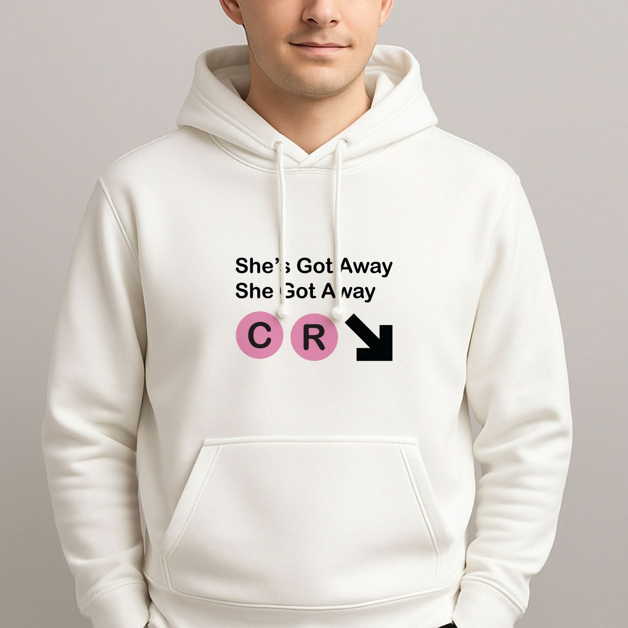 She Got Away Mens Hoodie