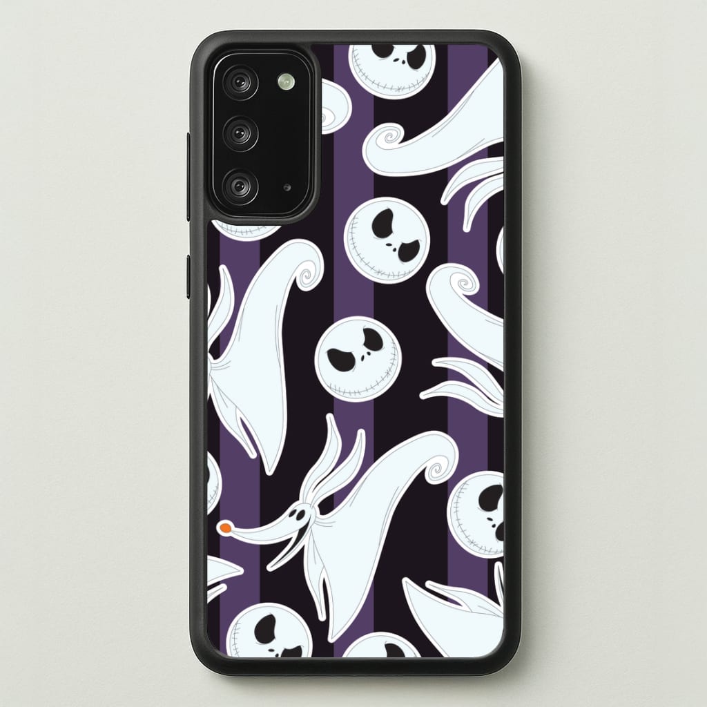 Skeleton Dog And Face Pattern Galaxy Note 20 Case