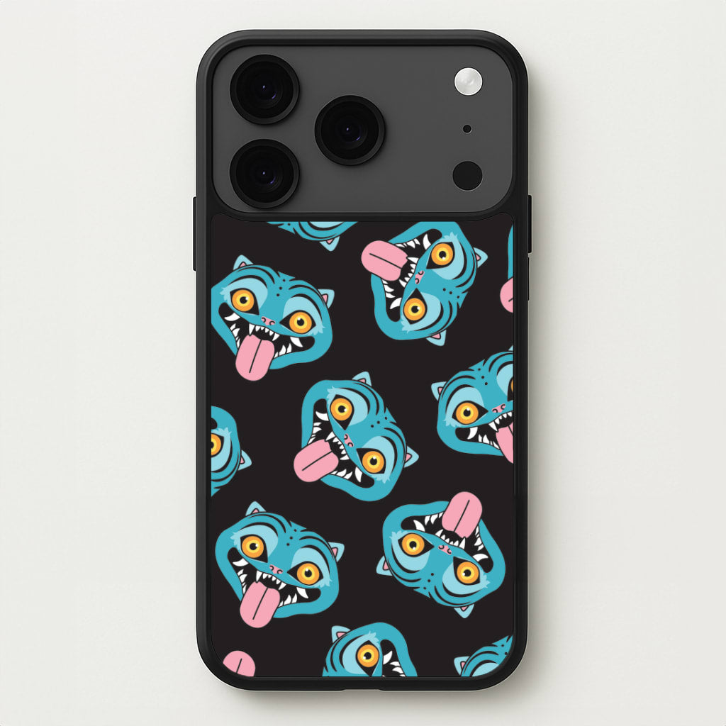 Demon Cat Pattern iPhone 17 Pro Case