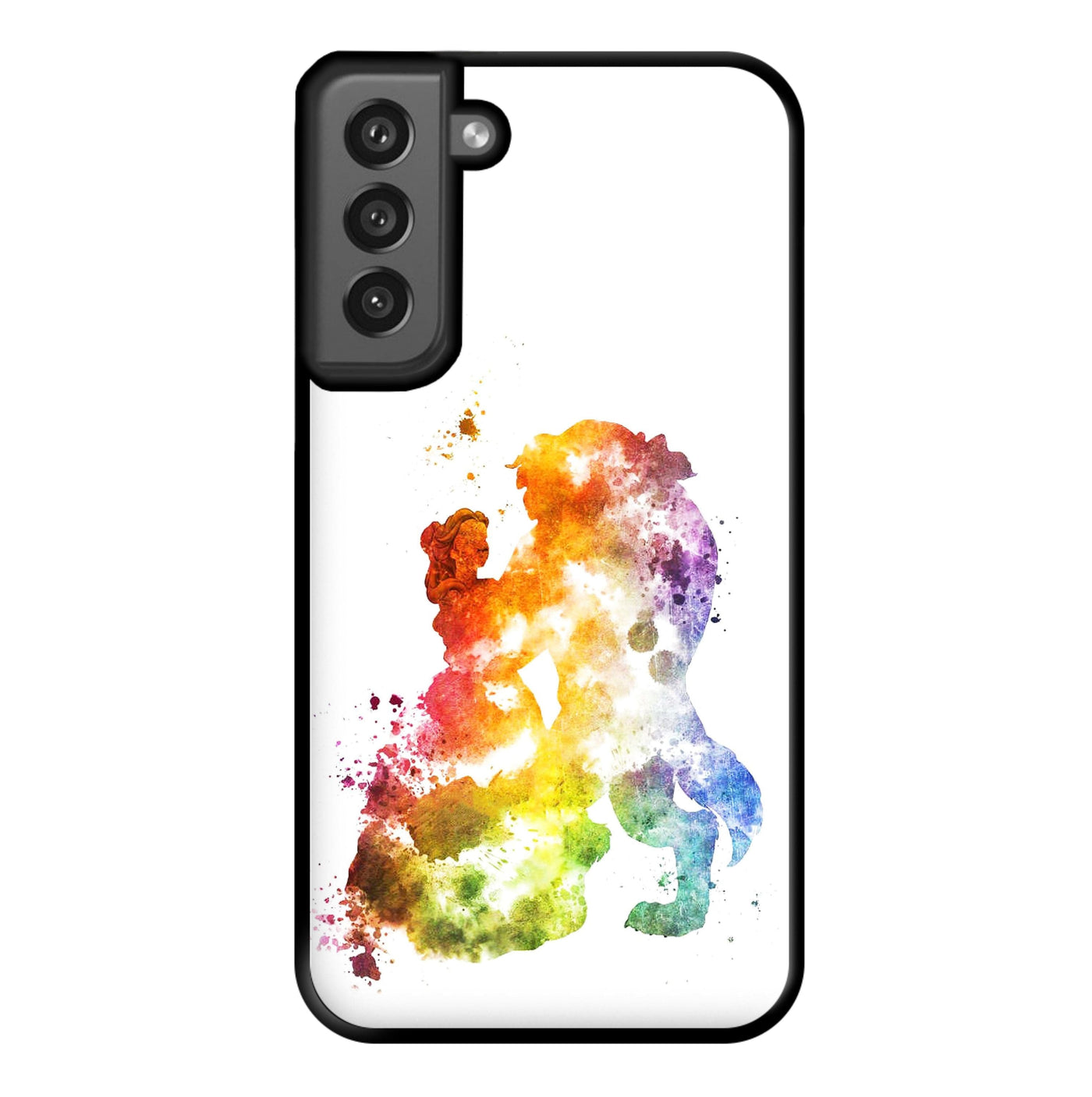 Watercolour Beauty and the Beast Disney Phone Case