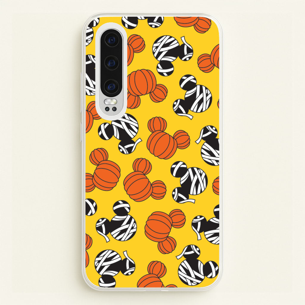 Pumpkin And Mummy Mouse Pattern Huawei P30 Case
