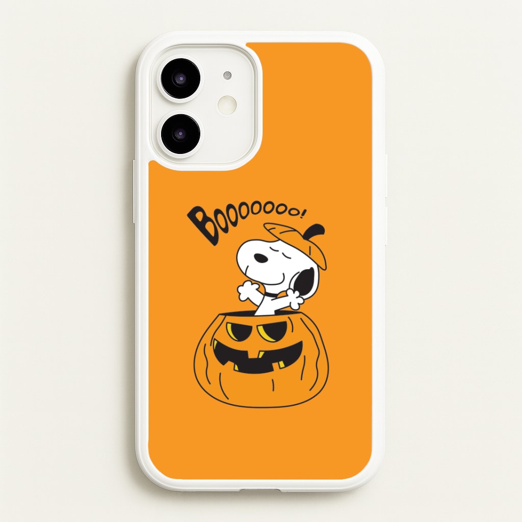 Cartoon Beagle Pumpkin iPhone 12 Mini Case