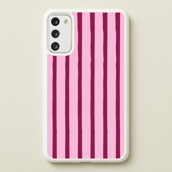 Strawberry Stripes Galaxy S20 Case