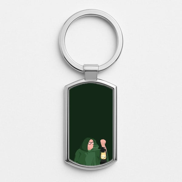 Traitor Alan Silver Metal Keyring