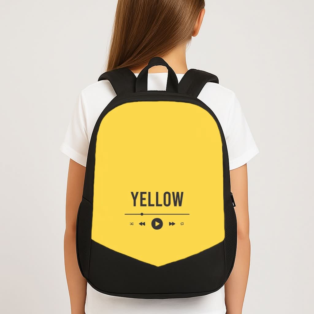 Yellow Music Player School Bag