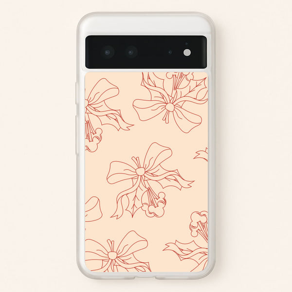 Cartoon Mouse Holly Pattern Google Pixel 6 Case