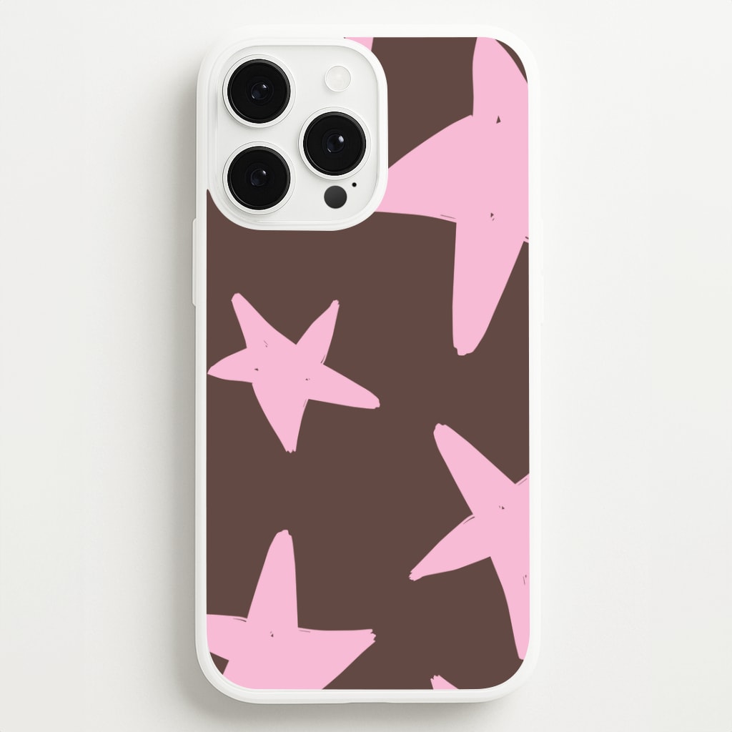 Chocolate & Strawberry Stars iPhone 13 Pro Max Case