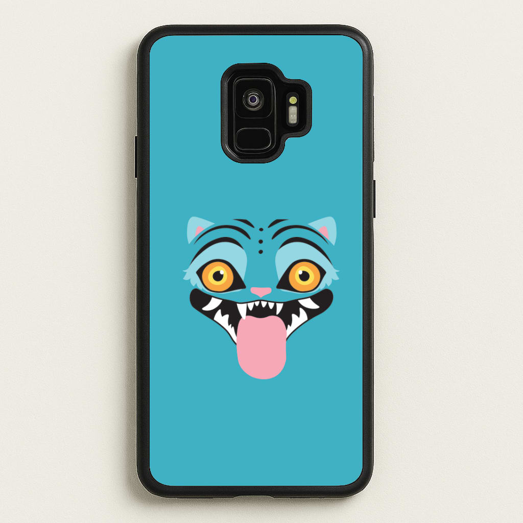 Demon Cat Face Galaxy S9 Case