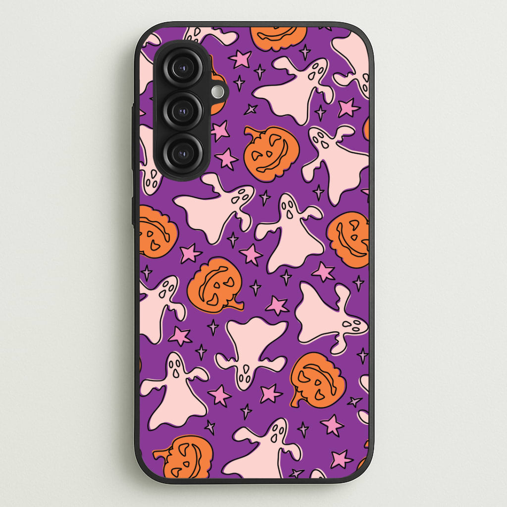 Abstract Halloween Pattern Galaxy S23FE Case