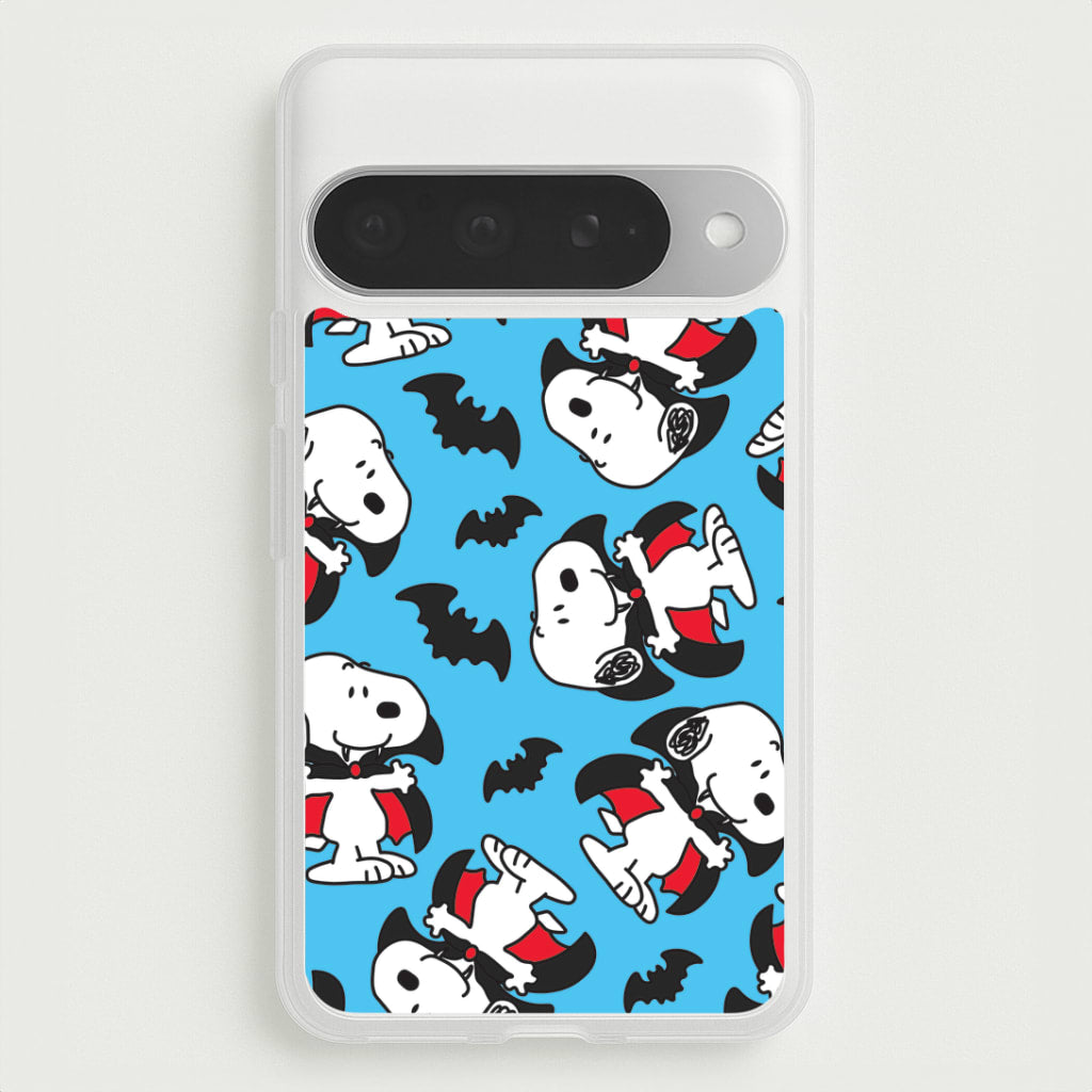 Cartoon Beagle Vampire And Bats Pattern Google Pixel 10 Pro XL Case