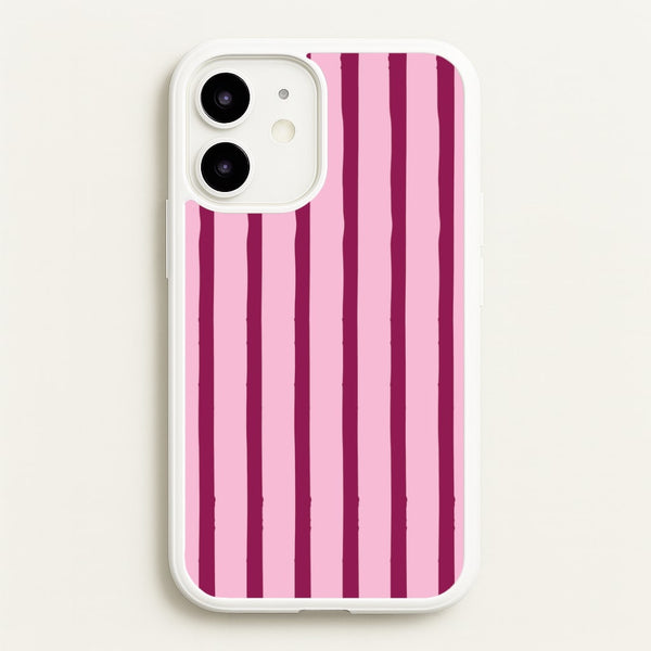 Strawberry Stripes iPhone 12 Mini Case