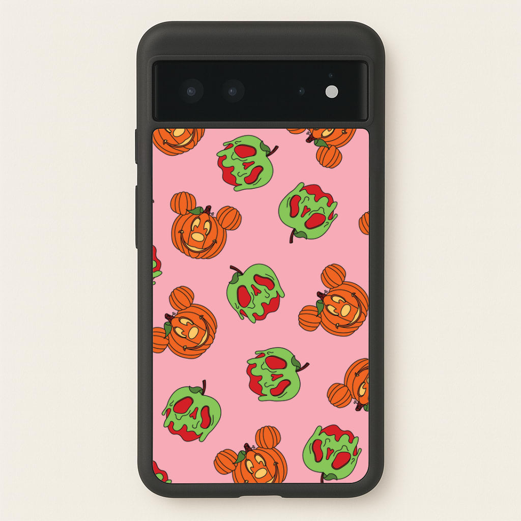 Pumpkin Mouse And Poison Apple Pattern Google Pixel 6 Case