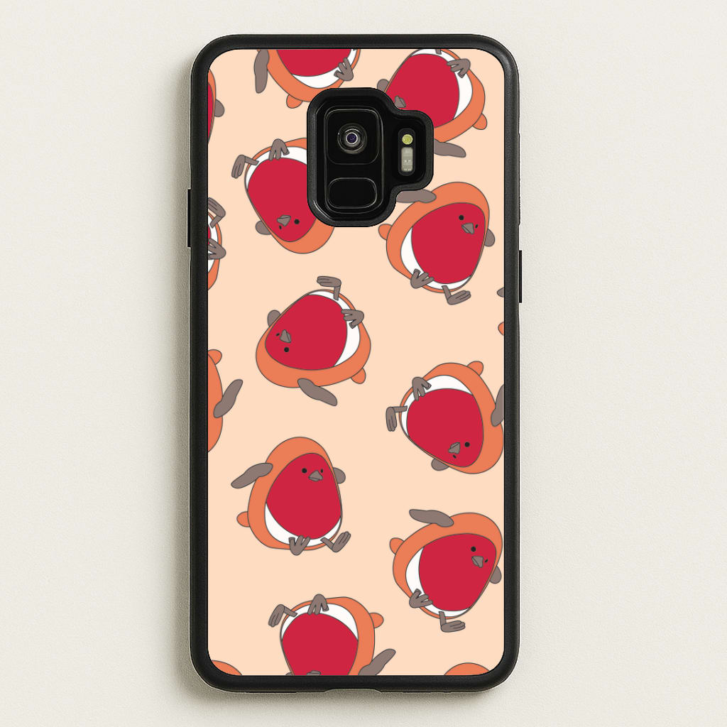 Christmas Robin Plush Pattern Galaxy S9 Case