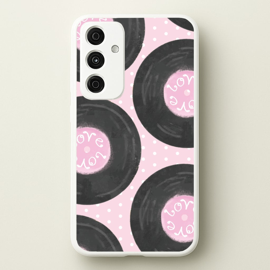 Thrifted Vinyl Polka Pattern Galaxy A15 Case