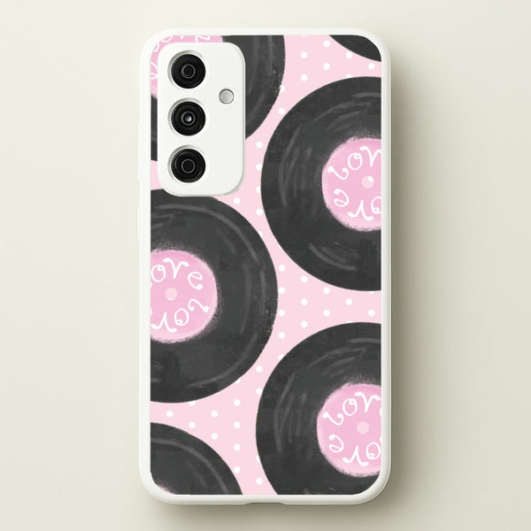 Thrifted Vinyl Polka Pattern Galaxy A35 Case