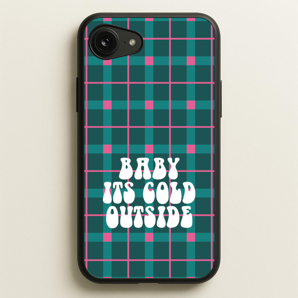 Baby It's Cold Outside Tartan iPhone 16e Case