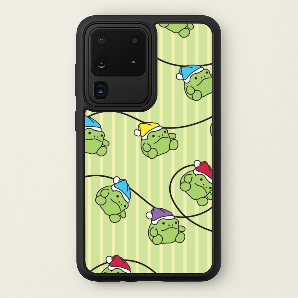 Christmas Frog Plush Fairylights Pattern Galaxy S20 Ultra Case