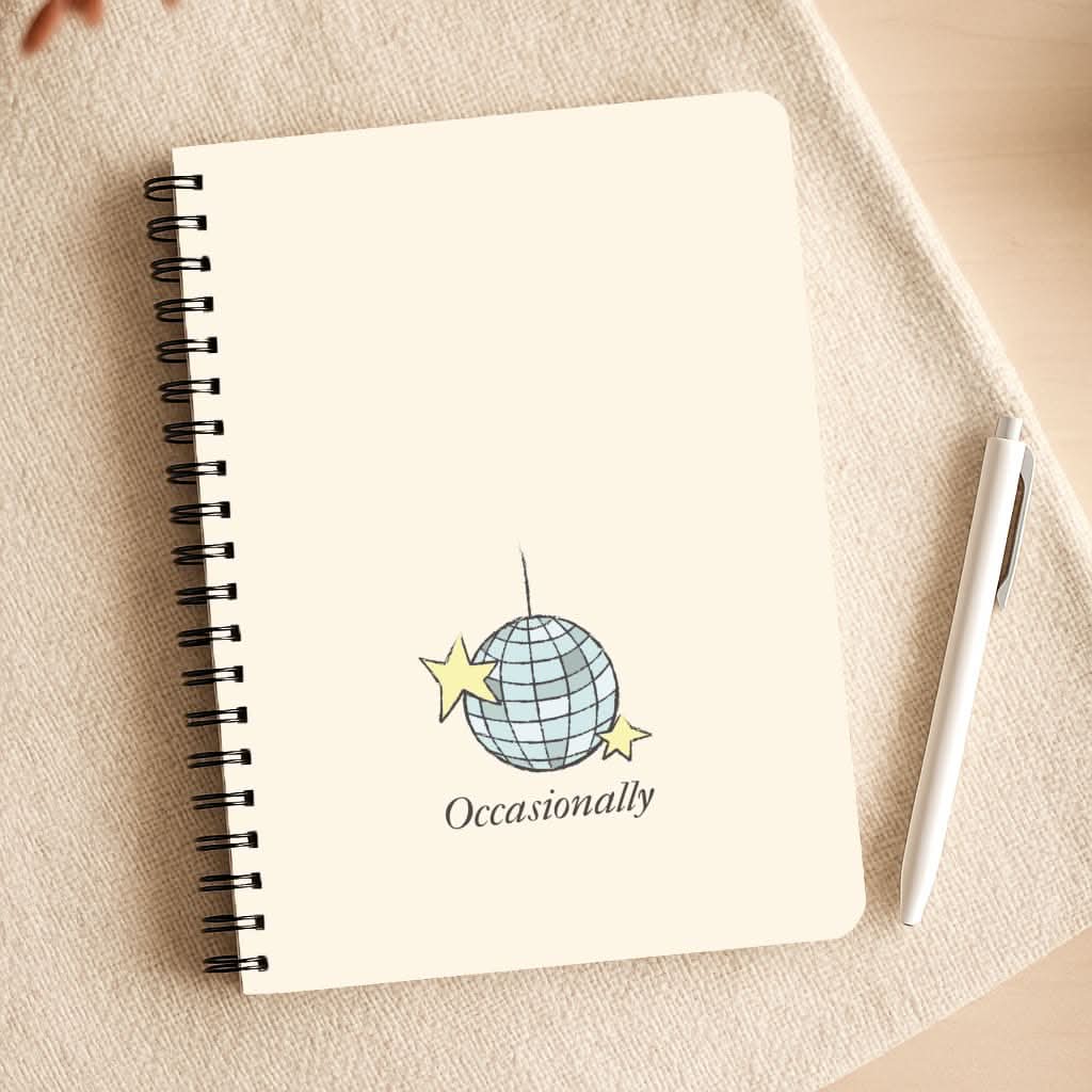 Ocasionally Discoball Notepad