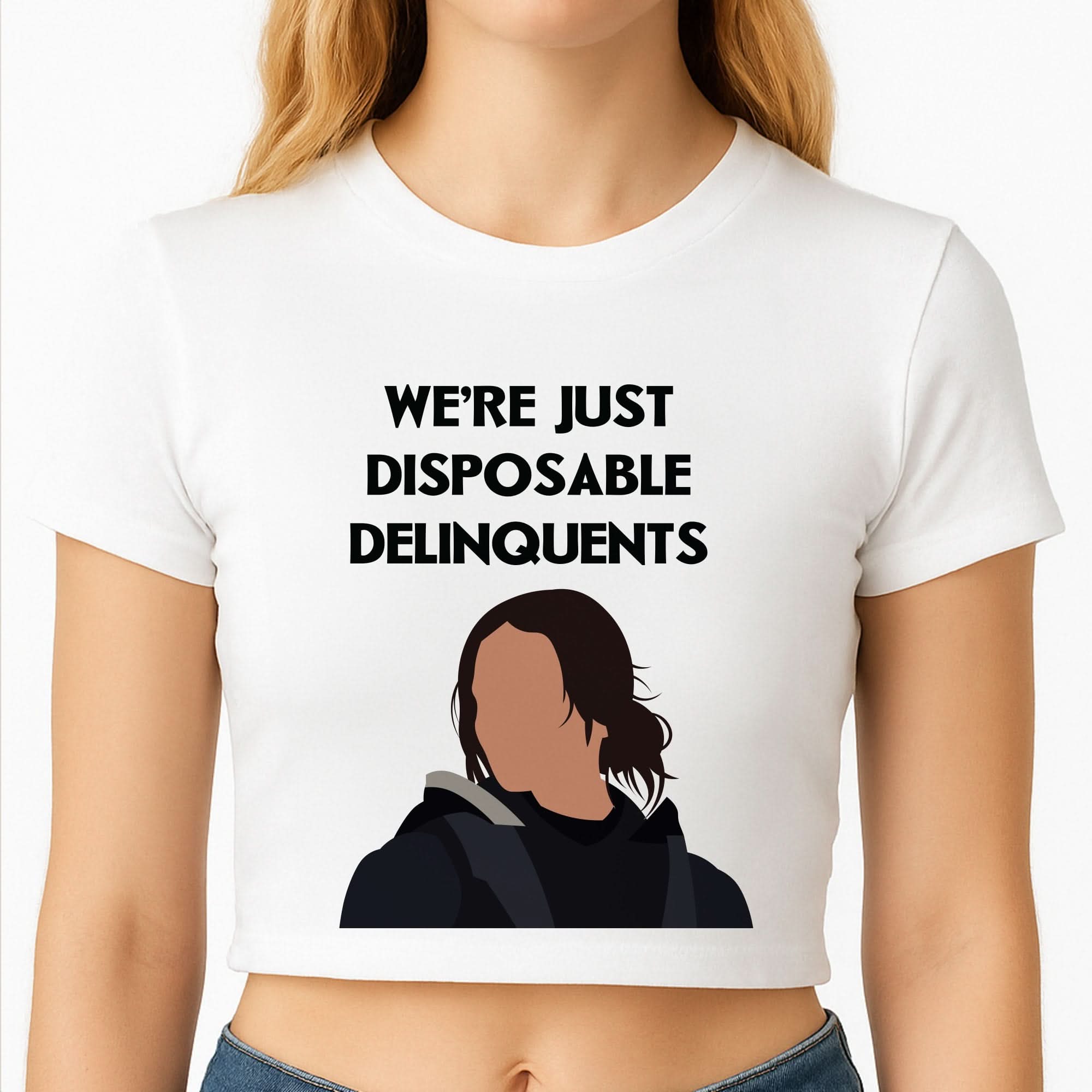 Disposable Delinquents Crop Top