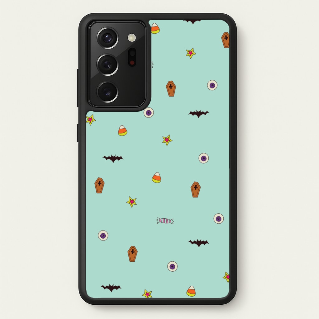 Minature Halloween Cartoons Pattern Galaxy Note 20 Ultra Case