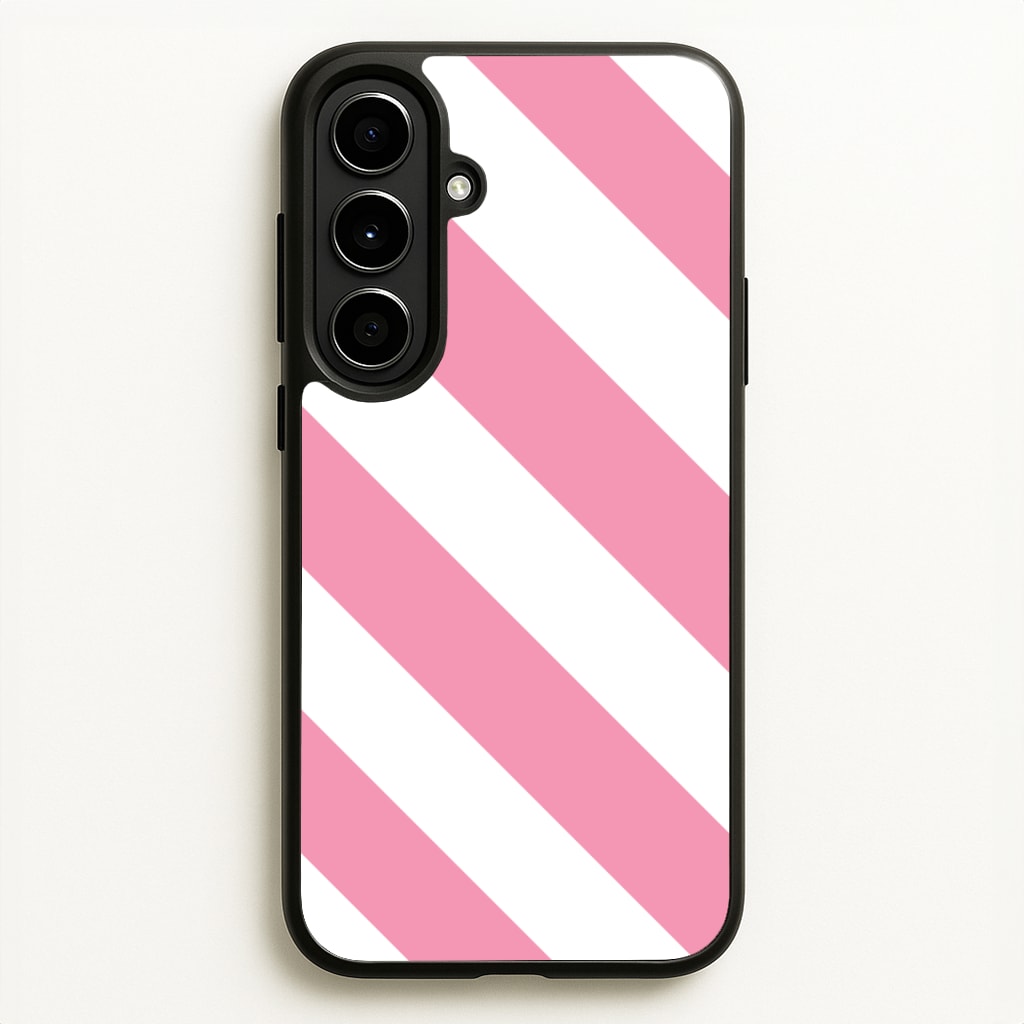 Candy Cane Stripes Galaxy A56 Case