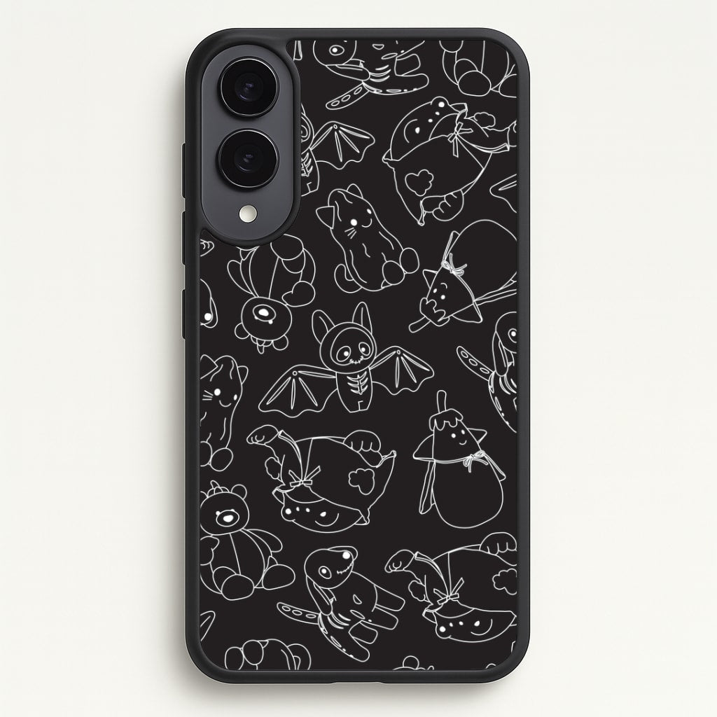 Halloween Plushies Pattern II - Halloween Galaxy S25 Edge Case