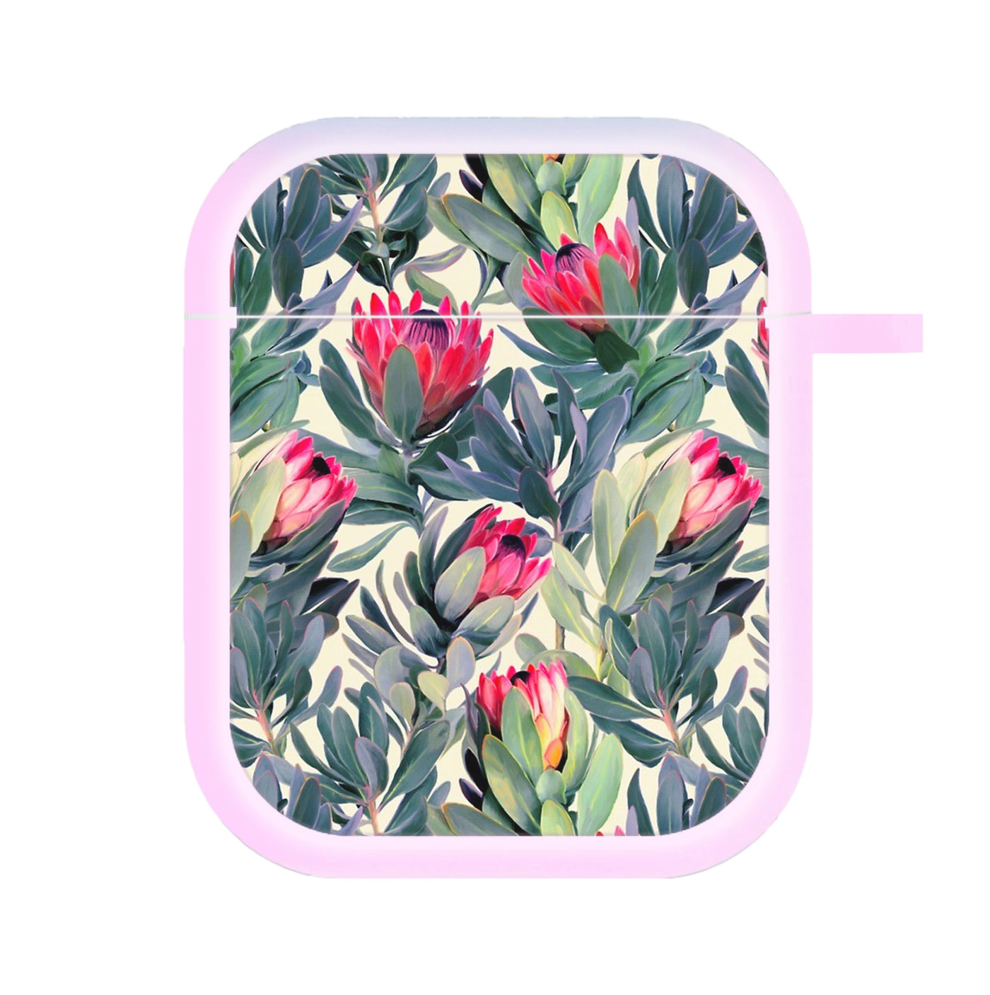 Painted Protea Pattern AirPods Case
