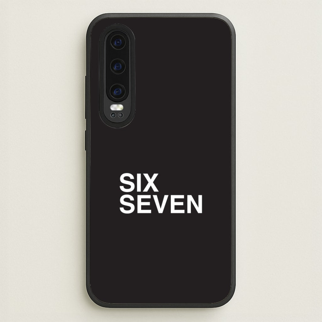 6 7 Black Huawei P30 Case