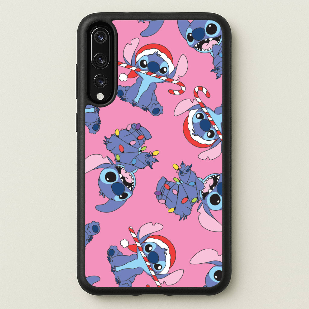Christmas Cute Blue Alien Pattern Huawei P20 Pro Case