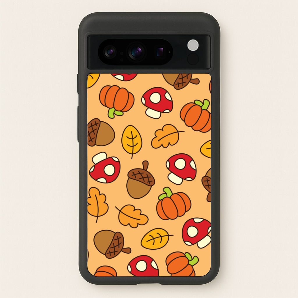 Cartoon Autumn Icons Pattern Google Pixel 8 Pro Case