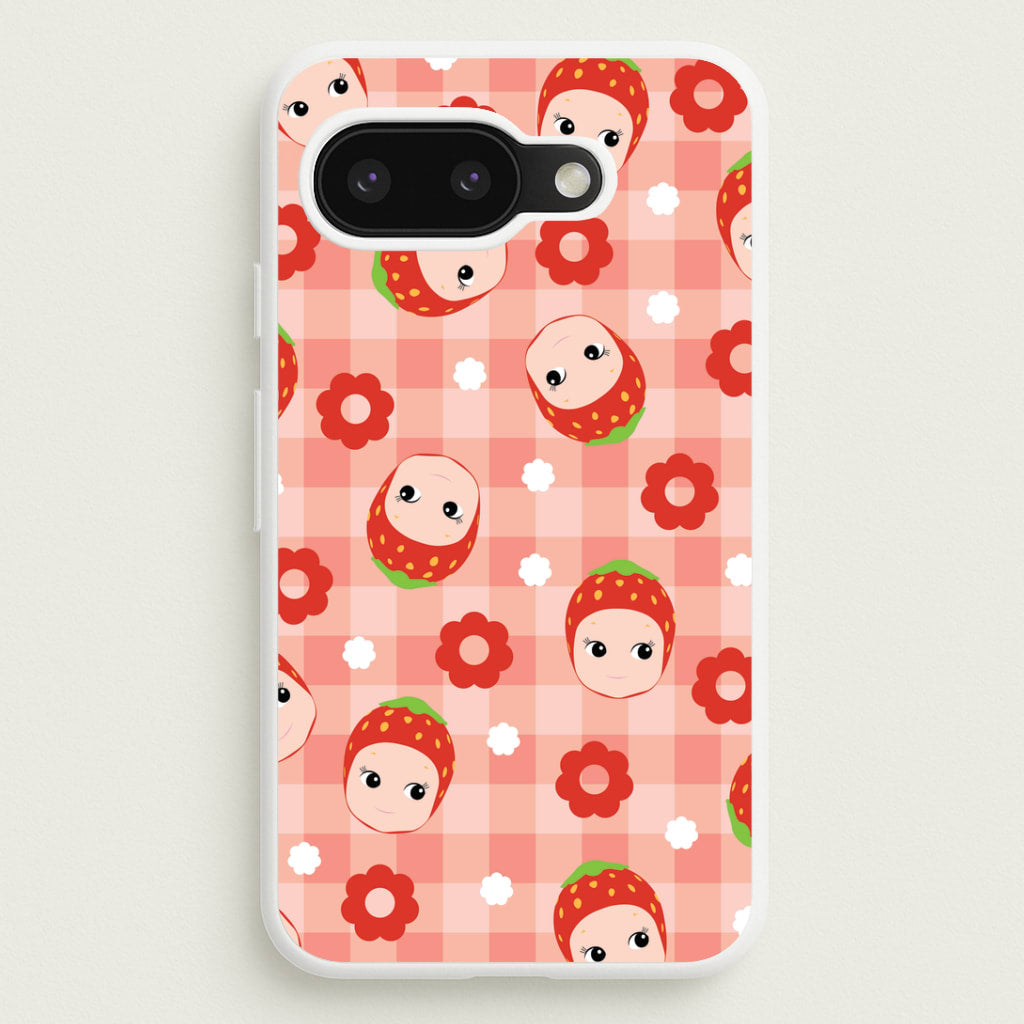 Strawberry Angel Pattern Google Pixel 9a Case