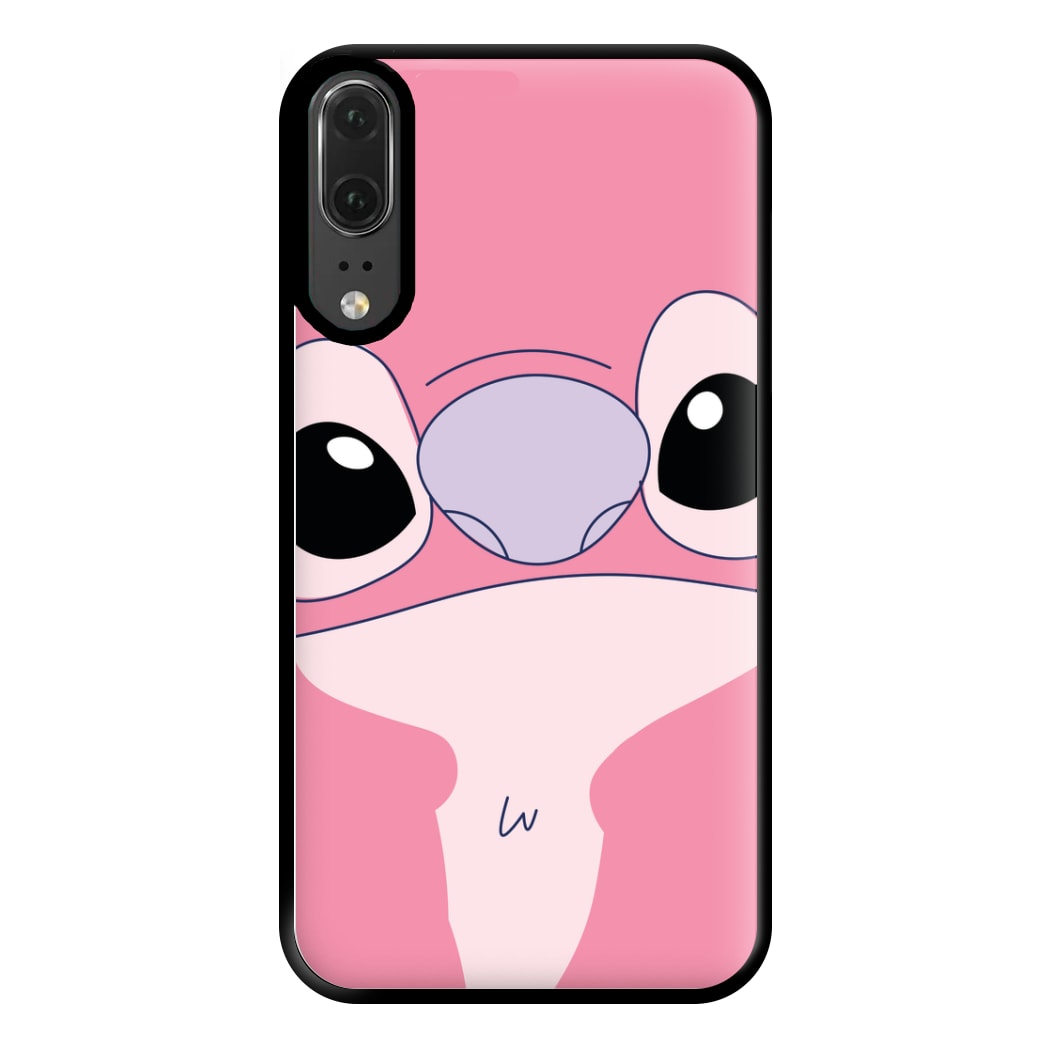 Cute Pink Alien Face Huawei P20 Case