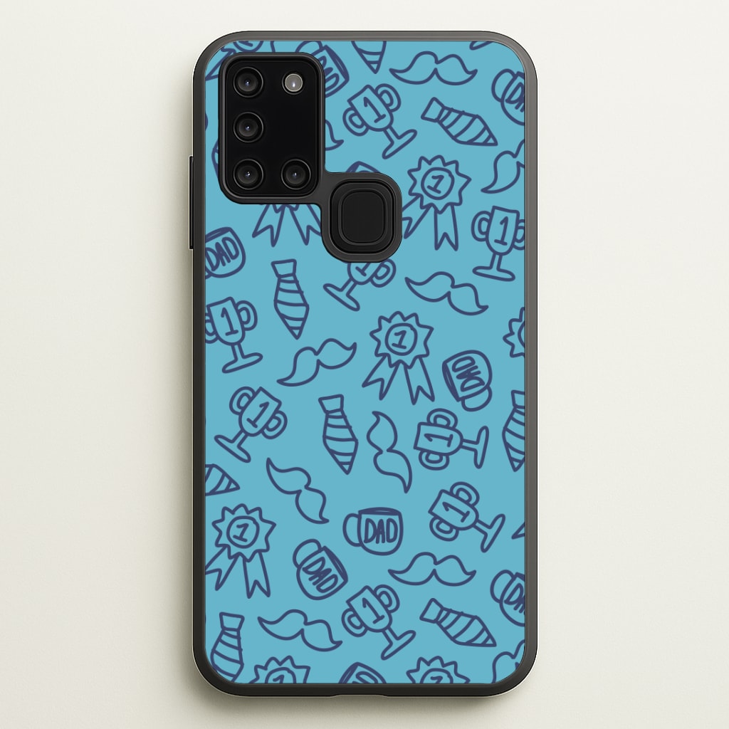 Dad Doodles Pattern Galaxy A21s Case